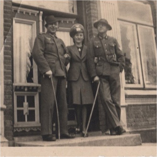 Photo soldats allemand - , avec