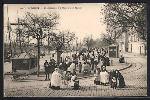 Cpa lorient promenade du - lorient,,