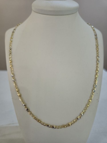 18k jaune blanc chaîne - 18k,