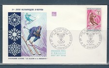 Enveloppe 1er jour slalom - enveloppe,