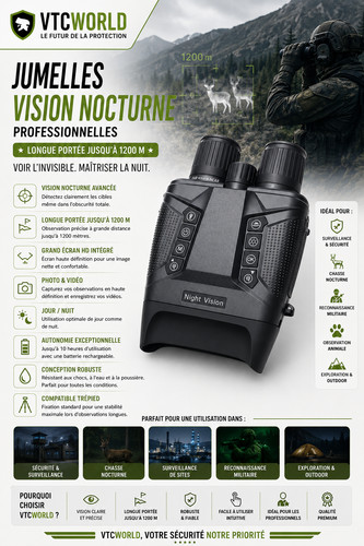 Jumelles vision nocturne - jumelles, de