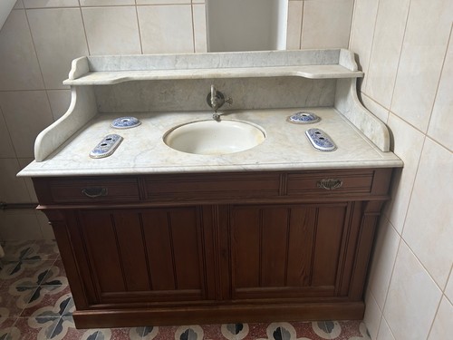 Meuble salle bain ancien - de,