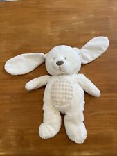 Doudou Peluche Nicotoy TEX Baby Grand Lapin Blanc Et Beige GM  48 cm