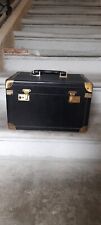 "Rochas" Paris - Beauty case (vanity) cuir noir vintage parfait état