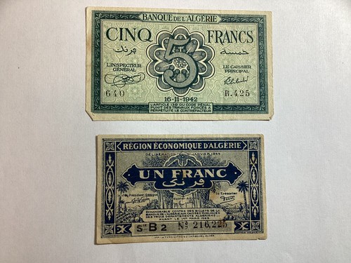 Lot billets francs - lot,