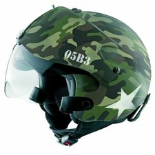 Ouvert Scooter Moto Casque Osbe Gpa Aviation TORNADO Armée Camouflage Multicam