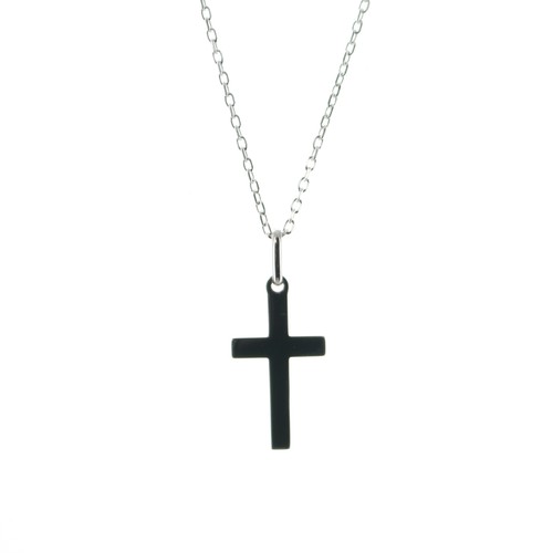 Parure argent avec croix - parure, en