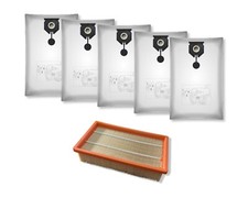 1 Filtre & 5 Sac D'Aspirateur Pour pour Kärcher Comme 2.889-154.0 NT 30/1 30L