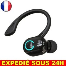 ✅ Écouteur Bluetooth Sans Fil  5.2 Micro Suppression Bruit Casque Sport Portable