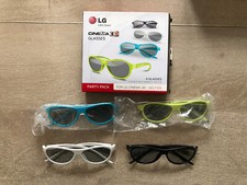 Party Pack 4 lunettes 3d LG AG-F315 AGf315 Cinema Glasses