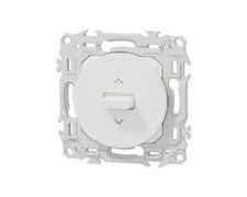 Interrupteur de volet roulant 3 positions à levier Blanc craie Schneider Odace