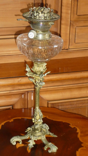 Belle lampe pétrole - lampe, à