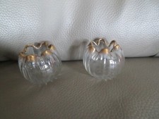 Rare 2 petits vases en verre