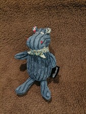 Doudou peluche hippopotame bleu Les déglingos  Etat neuf