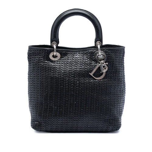 Dior medium woven - cuir, veau
