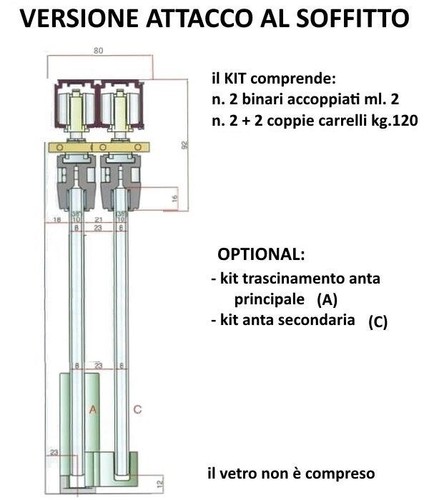 Kit binario duplex fip porte - duplex,