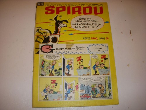 Spirou 1340 1963 avion - spirou, 19.12.1963