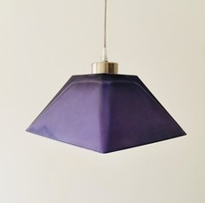 Suspension en verre couleur bleue neuve