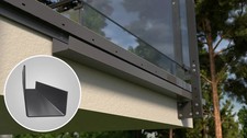 Aluminium Gouttières Système RK65 Connecteurs Rinnenkästen Terrasse Kit