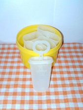 🍦 LOT DE 6 MOULES À SORBETS / GLACES - « TUPPERWARE » - VINTAGE - EN BON ÉTAT