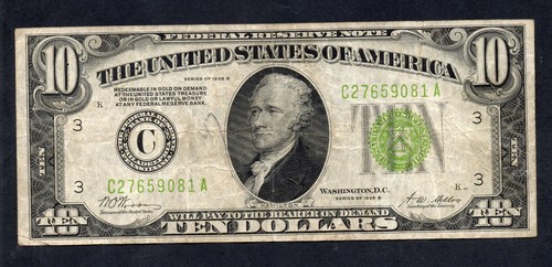 Billet dollars etats - billet, 10