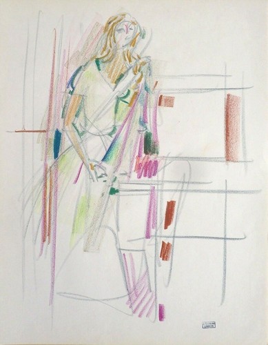 Dessin aux pastels jean - aux,