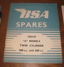 * manuel BSA spares A models