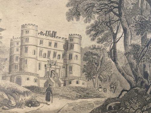 Très beau dessin crayon 19e - très,
