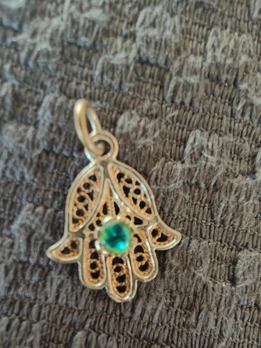 Pendentif main fatma orné - main,