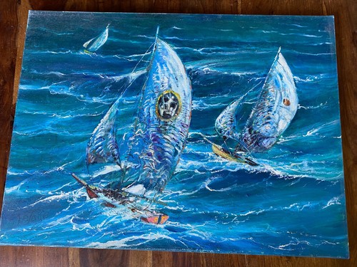 Peinture huile sur toile - l,