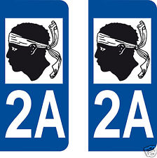 2A Corse - LogoType | Autocollant plaque d'immatriculation