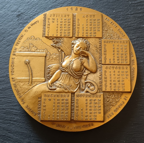 Médaille bronze calendrier