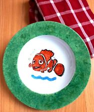 NEMO POISSON CLOWN -ASSIETTE CREUSE en PORCELAINE BLANC ET VERT- LIGNE HOTESSE