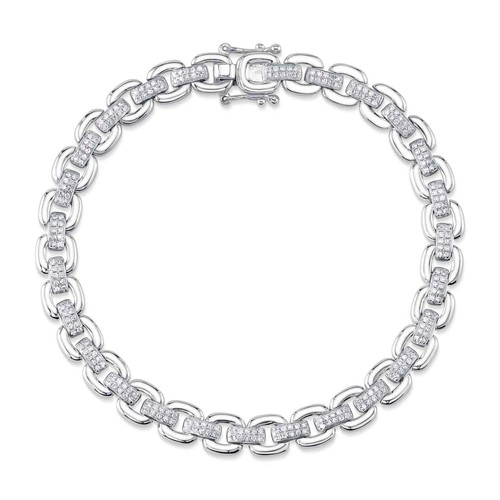 14k blanc lien chaîne - lien,
