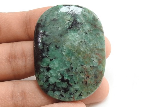 Cabochon forme ovale lisse - de,