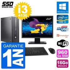 PC HP 600 G1 SFF Ecran 22"