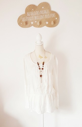 Blouse lin à - à, manches