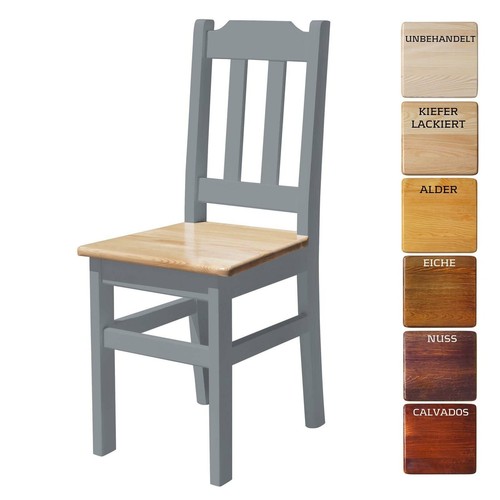Chaise bois grise de - bois,