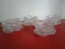 Lot 4x Tulipe ancienne - verre