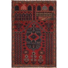 Tapis en laine afghane noué