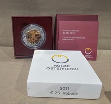 Coffret 25€ Euros Autriche Argent 900 Niobium 2011 ''Robotic''