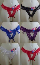 STRING  OUVERT  DEVANT  & DOS DENTELLE RÉSILLE 36 38 40/42