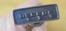 Ancien tampon en bronze DECEDE