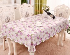 X Nappe De Table De Cuisine En Tissu Ondulé 137x183cm Motif Moc