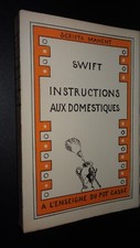 INSTRUCTIONS AUX DOMESTIQUES -