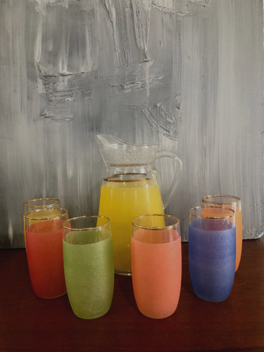 Service orangeade verre - a, en