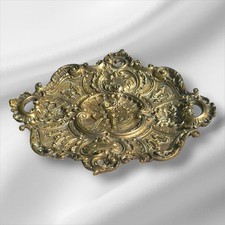 Antique 19th Century Bronze Centre Piece/Decorative Plate, Large (4kg) ,c1870