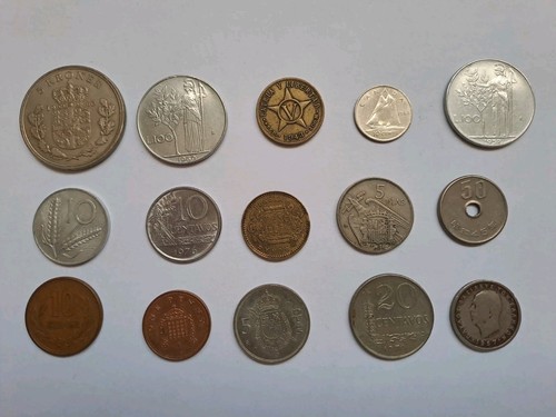 Lot pièces anciennes - de, 15