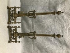 Neo Classical Brass Andirons
