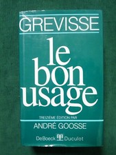 "Le bon usage - Grammaire